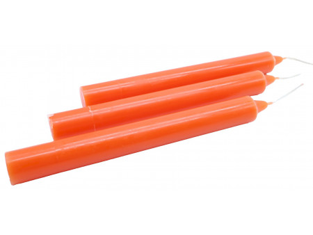 Bougie Teintée 22cm | Orange Pas Cher | Livraison Rapide