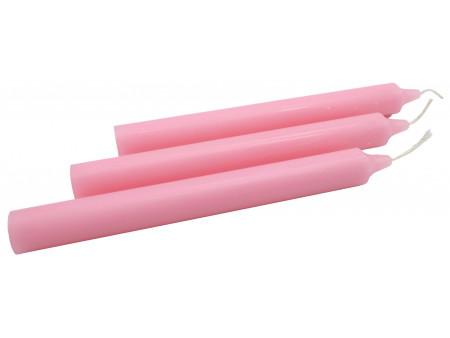 Bougie Teintée 22cm | Rose Pâle Pas Cher | Livraison Rapide