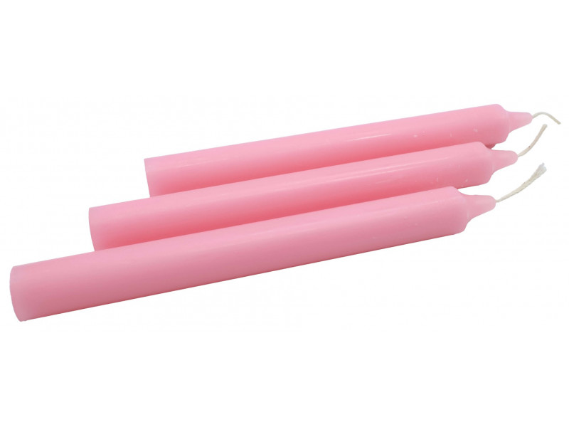 Bougie Teintée 22cm | Rose Pâle Pas Cher | Livraison Rapide