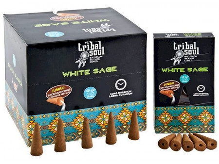 Backflow Cônes XL Tribal Soul Sauge Blanche pas cher