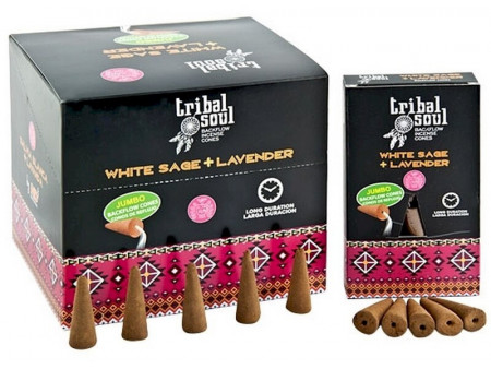 Backflow Cônes XL Tribal Soul Sauge Blanche et Lavande pas cher