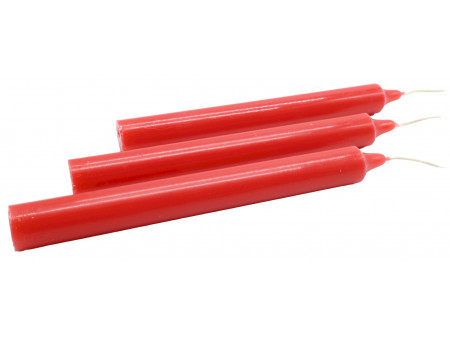 Bougie Rouge Teintée 22cm  Pas Cher | Livraison Rapide