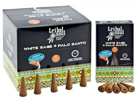 Backflow Cônes XL Tribal Soul Sauge Blanche et Palo Santo pas cher