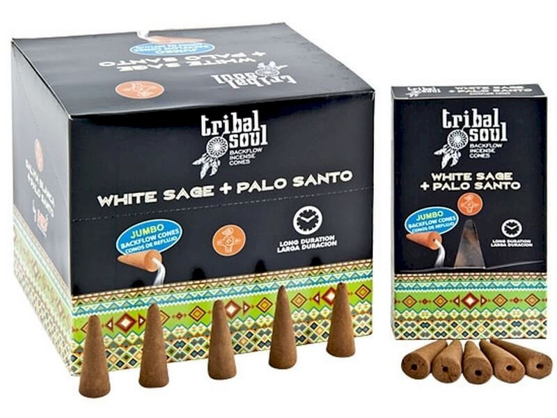 Backflow Cônes XL Tribal Soul Sauge Blanche et Palo Santo pas cher