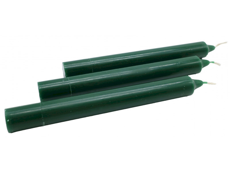 Bougie Vert Sapin Teintée 22cm Pas Cher | Livraison Rapide