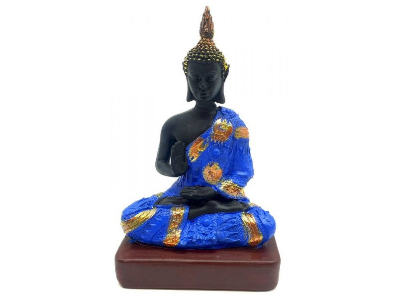Statue Bouddha Thaï Bleu pas cher - Paiement Sécurisé
