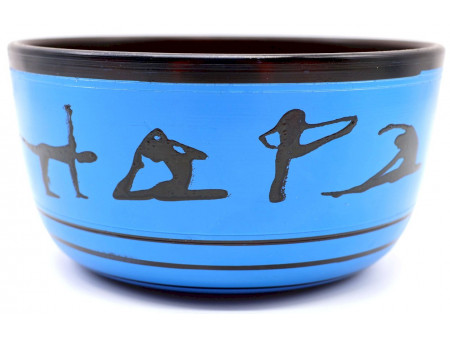Bol Chantant Tibétain Aluminium Yoga Bleu 850g pas cher
