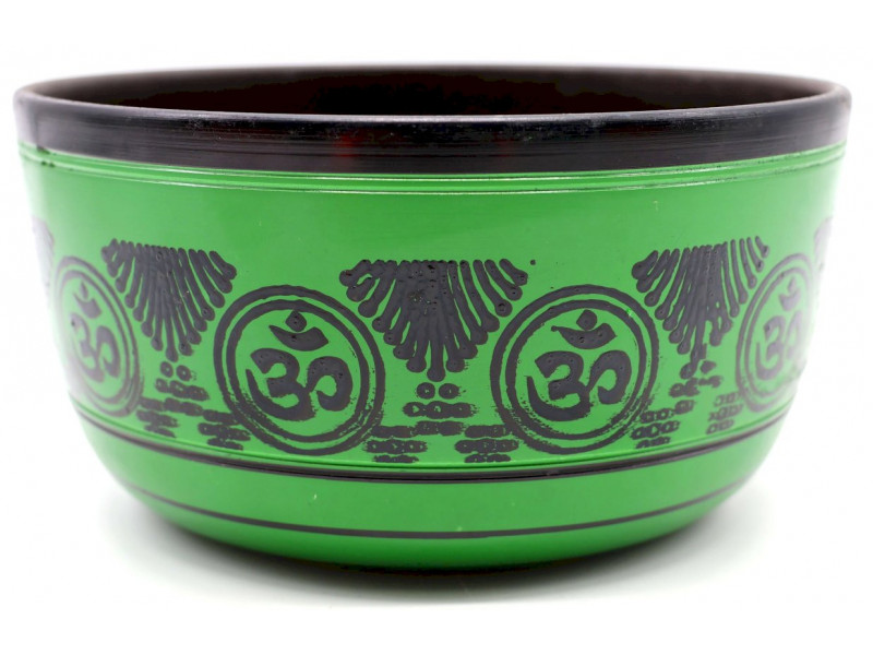 Bol Chantant Tibétain Aluminium OM Vert 850g pas cher