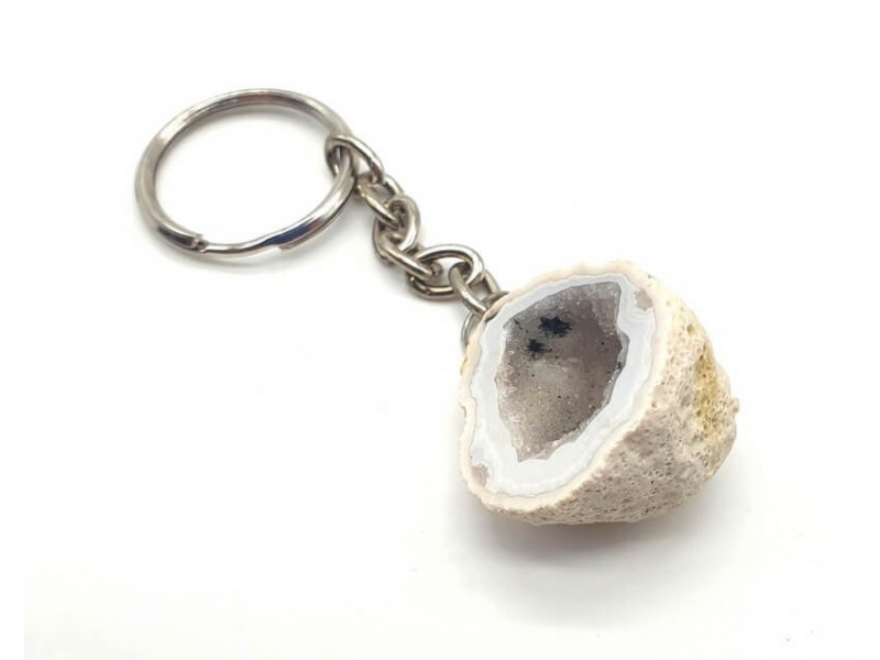 Porte-Clés Géode Agate brute pas cher - Livraison Rapide