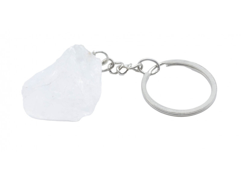 Porte-Clés Cristal de Roche brute pas cher - Livraison Rapide