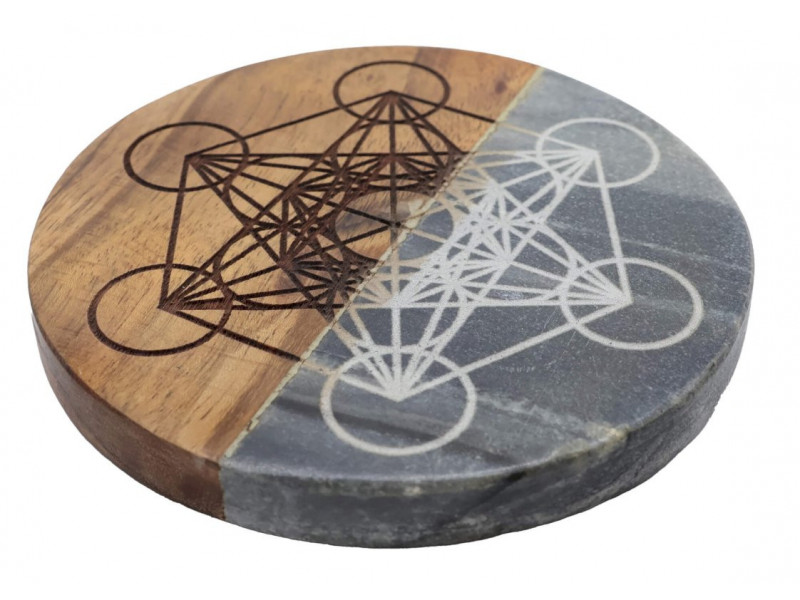 Dessous de Table Bois/Marbre Métatron 10cm pas cher