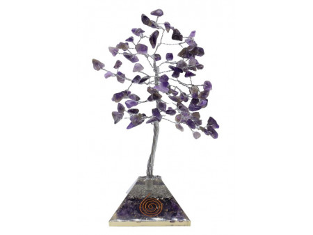 Arbre du Bonheur Améthyste Orgonite pas cher | Lithothérapie