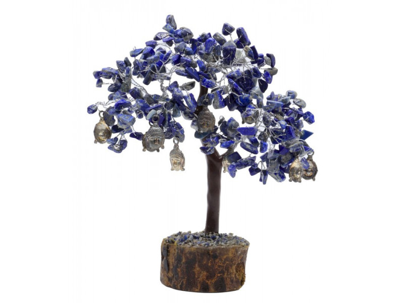 Arbre du Bonheur Lapis Lazuli Bouddha pas cher | Lithothérapie
