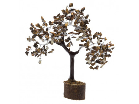 Arbre du Bonheur Oeil de Tigre Main Reiki pas cher | Lithothérapie