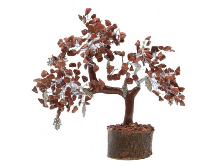 Arbre du Bonheur Jaspe Rouge Main de Fatima pas cher | Lithothérapie