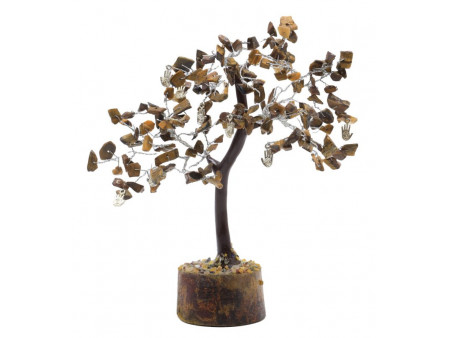 Arbre du Bonheur Oeil de Tigre Main Reiki pas cher / Lithothérapie