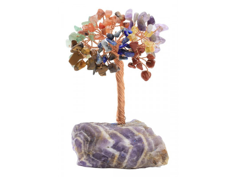 Arbre du Bonheur 7 Chakras Verte pas cher / Lithothérapie