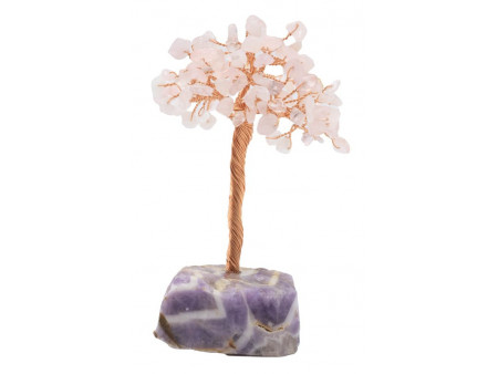 Arbre du Bonheur Quartz Rose pas cher / Lithothérapie