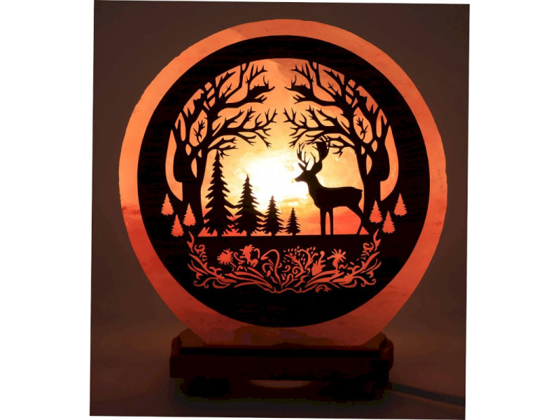 Lampe de Sel Cerf en Forêt 5KG Pas Cher | Livraison Rapide