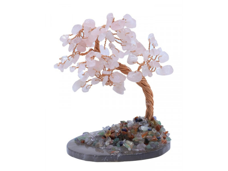 Arbre du Bonheur Quartz Rose pas cher / Lithothérapie
