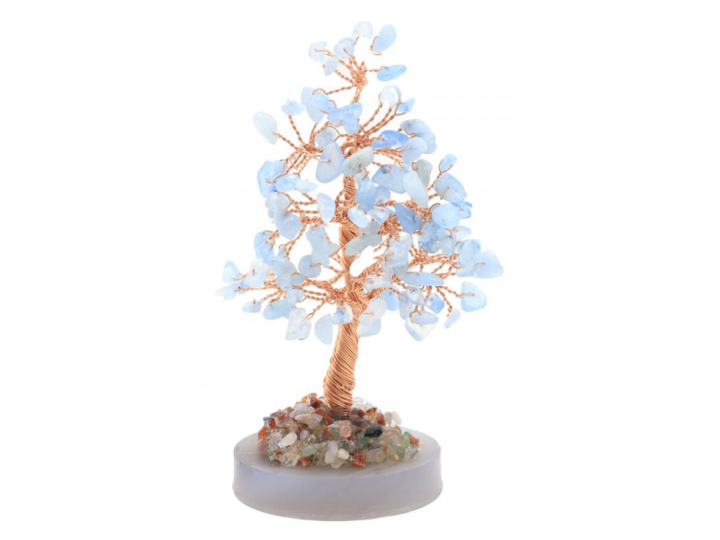 Arbre du Bonheur Aigue Marine & Agate – Décoration Zen