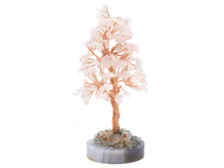 Arbre du Bonheur Quartz Rose pas cher / Lithothérapie
