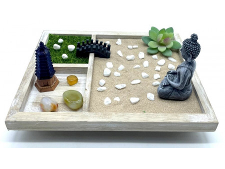 Jardin Zen Méditation Japonaise 23cm pas cher - Paiement Sécurisé