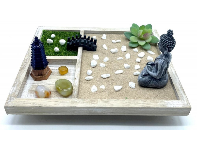 Jardin Zen Méditation Japonaise 23cm pas cher - Paiement Sécurisé
