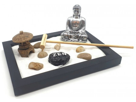 Jardin Zen Bouddha Moulin 16cm pas cher - Paiement Sécurisé