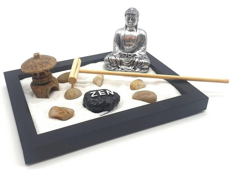 Jardin Zen Bouddha Moulin 16cm pas cher - Paiement Sécurisé