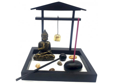 Jardin Zen Bouddha Gong 15cm pas cher - Paiement Sécurisé
