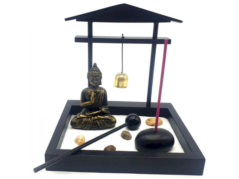 Jardin Zen Bouddha Gong 15cm pas cher - Paiement Sécurisé