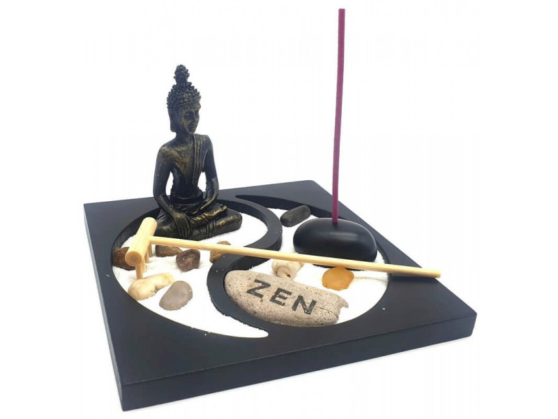 Jardin Zen Bouddha Yin-Yang 15cm pas cher - Paiement Sécurisé