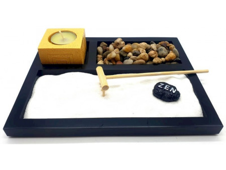 Jardin Zen Galets & Bougeoir pas cher - Paiement Sécurisé