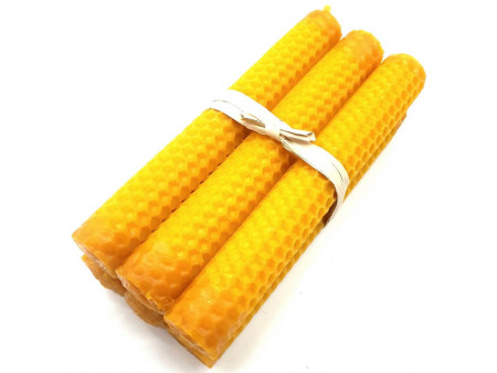 Bougie Cire d'Abeille 15cm Pas Cher