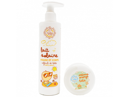 Crème solaire pour enfant et bébé SPF50+ - 100ml 100% naturelle Pas Cher