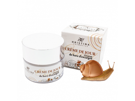 Crème de jour hydratante à base de bave d'escargot 50ml 100% naturelle Pas Cher