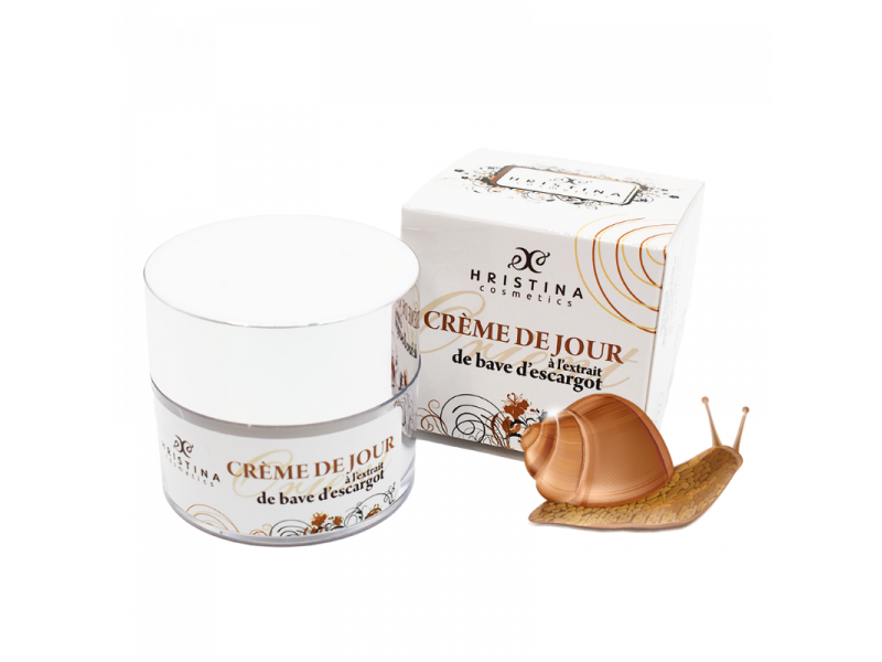 Crème de jour hydratante à base de bave d'escargot 50ml 100% naturelle Pas Cher