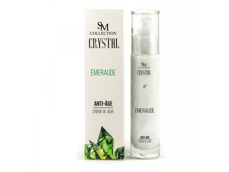 Crème de jour anti-âge à l'émeraude 50ml 100% naturelle Pas Cher