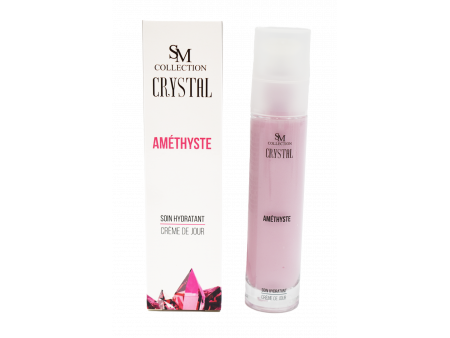 Crème de jour à la poudre d'améthyste 50ml 100% naturelle Pas Cher