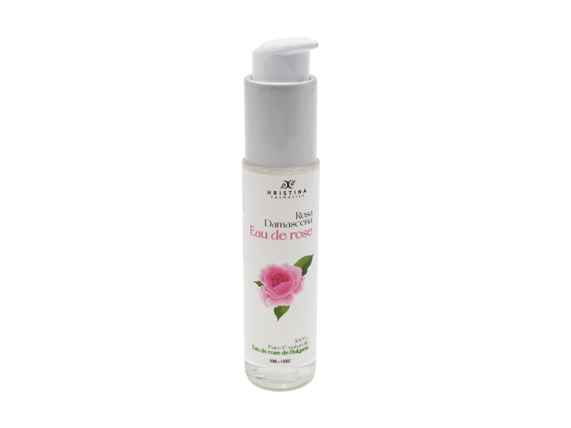 Eau florale naturelle à la rose de Damas - 50ml 100% naturelle - Format voyage Pas Cher