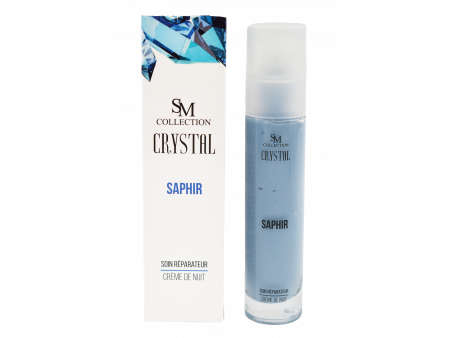 Crème de nuit à la poudre de saphir 50ml 100% naturelle Pas Cher