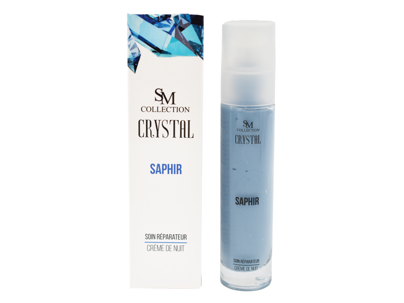 Crème de nuit à la poudre de saphir 50ml 100% naturelle Pas Cher