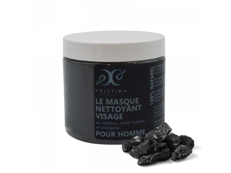 Masque nettoyant au charbon - Homme 200ml Pas Cher