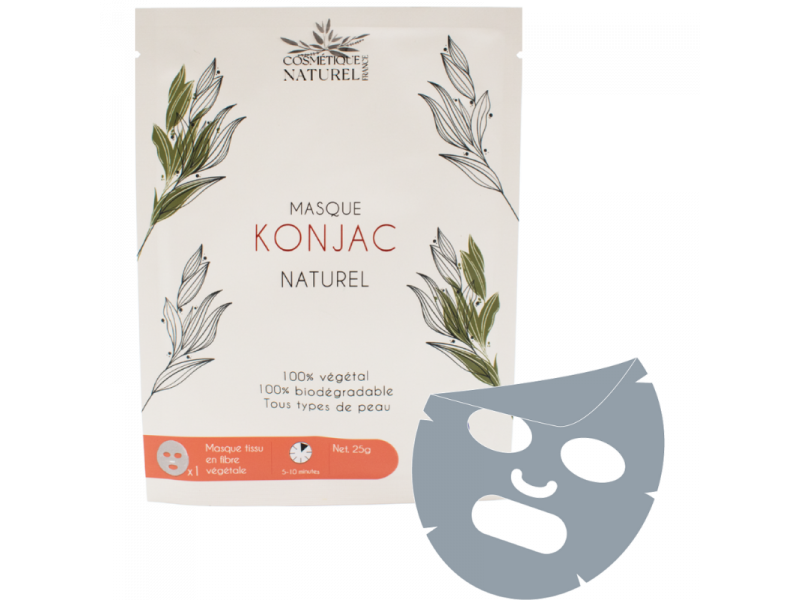 Masque Konjac - Charbon de bambou Pas Cher