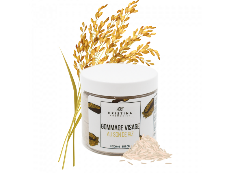 Gommage visage - Au son de riz - BIO - 200ml 100% naturel Pas Cher