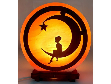 Lampe de Sel Petit Prince sur Lune 5KG Pas Cher | Livraison Rapide