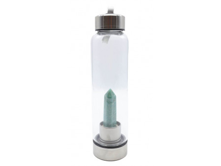 Bouteille Tadasana Pointe Amazonite 500ml – Verre & Pierre Naturelle