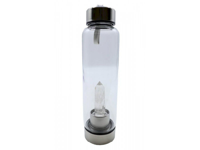 Bouteille Tadasana Pointe Cristal de Roche 500ml – Pierre Naturelle