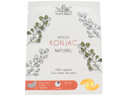 Patchs contours des yeux au Konjac - Curcuma Pas Cher